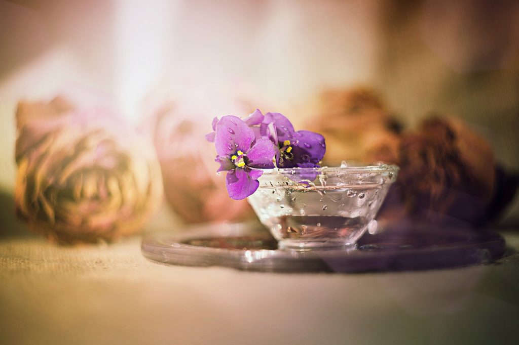 flower, table, candle